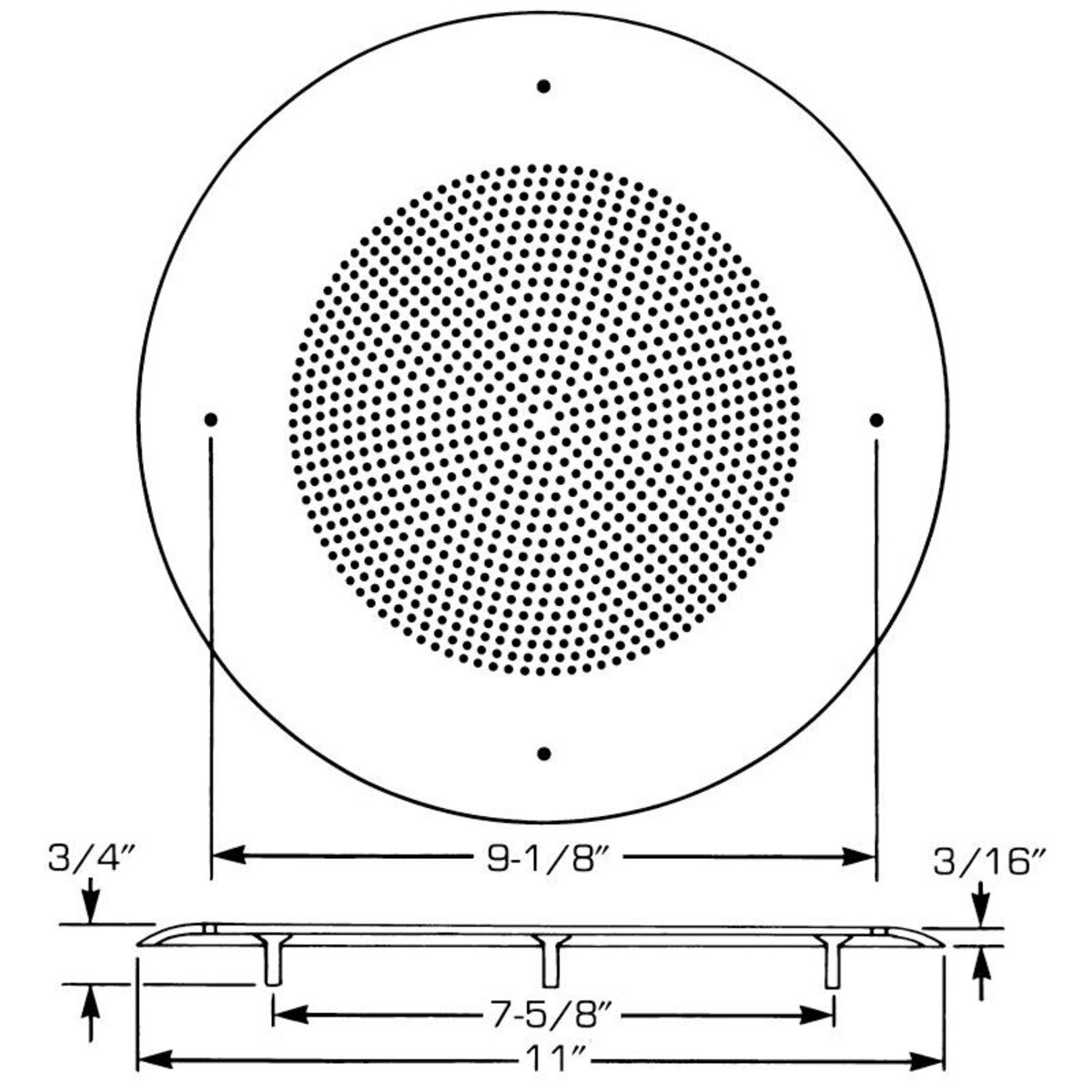 Fourjay RE8W Stealth Ceiling Speaker Grill